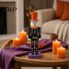 Creative Skull Walnut Soldiers Halloween Nutcracker Figurine, 10 Inch Spooky Skeleton Statue, Scary Home Accents Gothic Table Centerpiece, Collectible