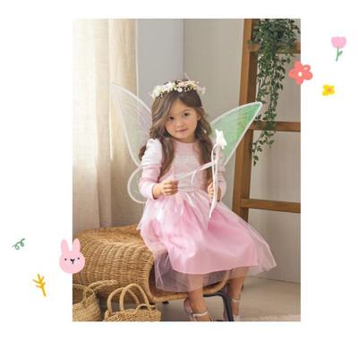 Hergestellt in Korea | ROSA Recipe Tinkerbell-Feenkleid – Bezauberndes Prinzessinnenkostüm für Halloween-Cosplay für Mädchen