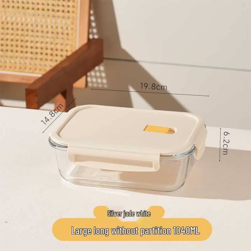 BOLIDOMI Rectangular Glass Microwaveable Food Container