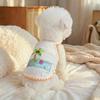 Breathable Dog T-Shirt Embroidery Print Pet Suspender Vest Cat Thin Clothes Indoor and Outdoor
