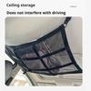 Car Roof Cargo Net with Mesh Access Panel and Mounting Hardware for Soft Item Storage In Cars SUVs and MPVs Daily Use