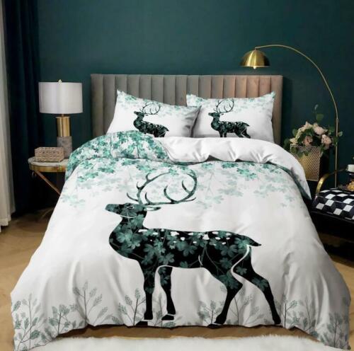 Art Giraffes Quilt Duvet Cover Bedding Set Pillowcase Single Double King Size UK
