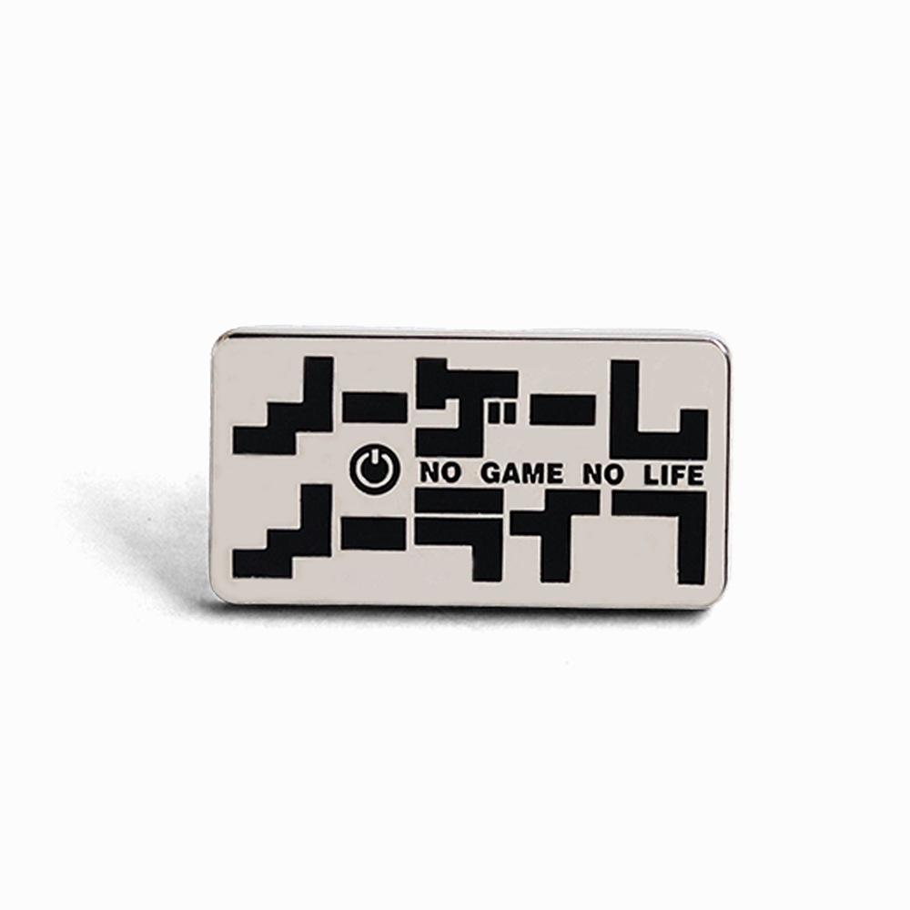 Game Life Logo Enamel Brooch: Anime Genius Siblings Lapel Pin - Inspirational Accessory