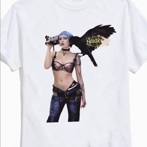

Inspired Ashnikko Smoochies Short Sleeve White Shirt S to 5XL SG786 5XL різнокольоровий