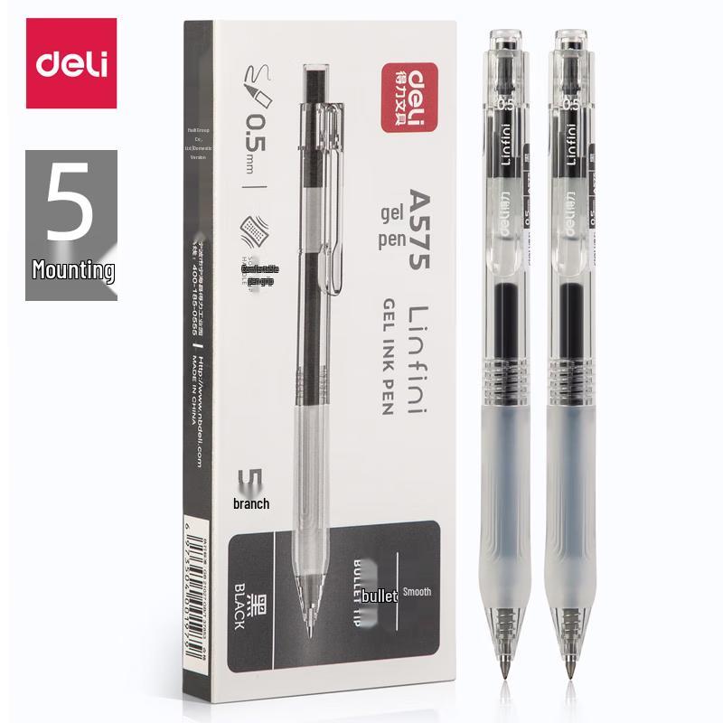 Deli 0.5mm Retractable Quick-Dry Gel Pen