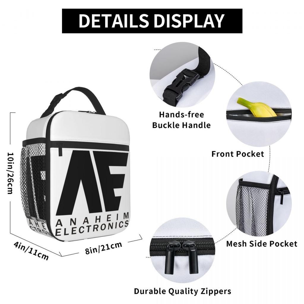 Anaheim Electronics Insulated Lunch Bag for Women Office Cooler Thermal Food Box Tote Leakproof Lunch Boxes Container