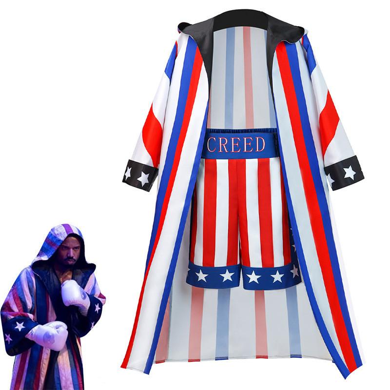 Adonis Creed Inspiriertes Kostümset für Halloween und Bühnenauftritte Hochwertiges Polyestermaterial