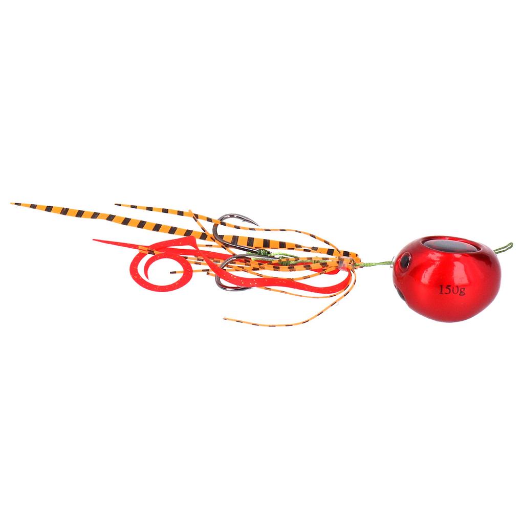 150g Fishing Lure High Carbon Steel 3D Eye Artificial Baits for River Sea Lake FishingRed