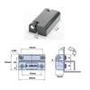Verlängerung und Verbreiterung von Zinklegierungs-Scharnier mechanische Ausrüstung elektrische Schranktür-Scharnier