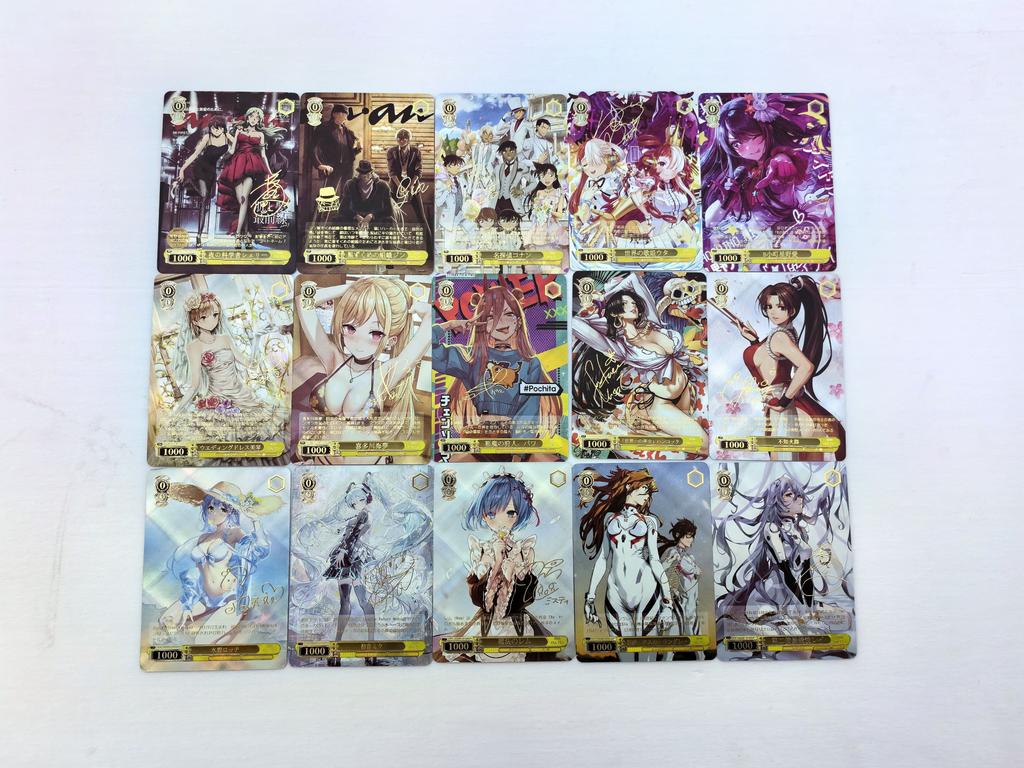 Weiss Schwarz Diy RMisaka Mikoto Self Control Collect Signature Trading Flash Card Anime Cartoon Gift