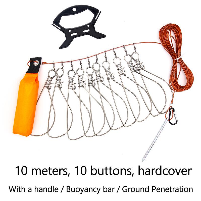 Stainless Steel Fish Lock: 5-Buckle Simple Pack or 10-Buckle Deluxe Pack