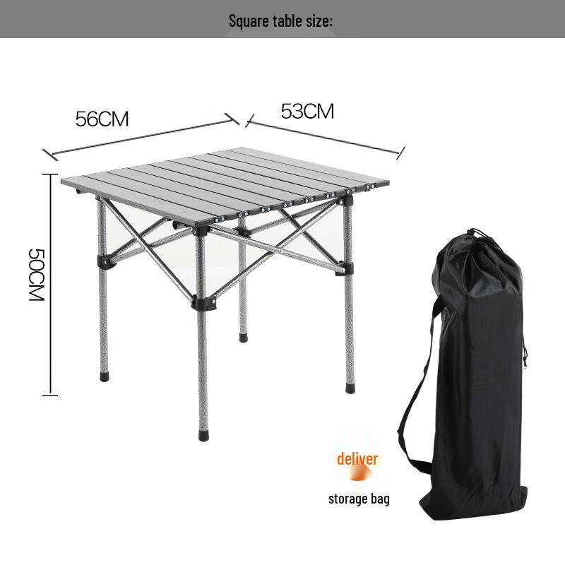 Lin Pan Portable Outdoor Roll-Top Folding Table