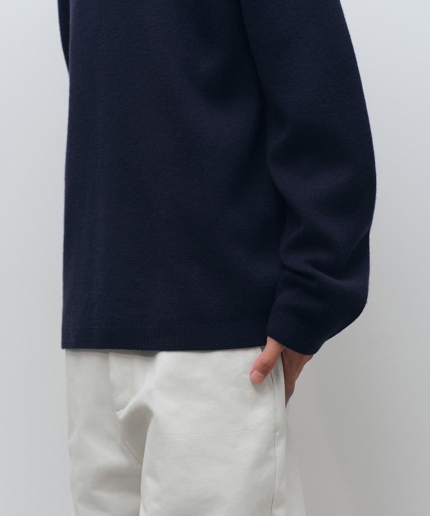 MUSINSA STANDARD Minimal Turtleneck Knit [Navy]