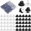 100Pairs for Butterfly Clutch Tie Tacks Pin Backs for Lapel Pins Tie Tacks Blank Pins with Clutch Back Unique Decor for