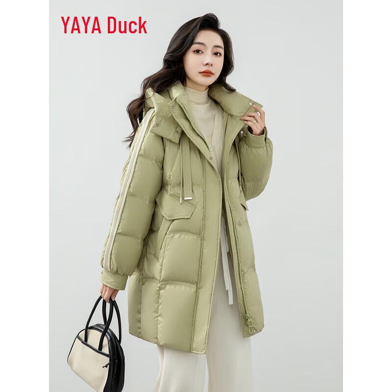 

YAYA Women s Loose Fit Hooded Down Jacket YE3B634515L M