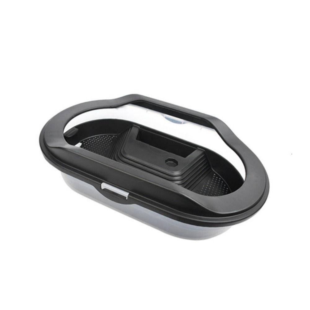 

Акваріум для рибок Пластиковий Знімний Будиночок Новий Контейнер для черепах чорний