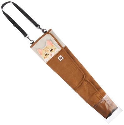 BONFORM Umbrella Felissimo Cat Club FN Hyokkori Kitten Suitable for Beige Case, Design, Light/Standard Cars, Waterproof, 16x1x60cm, [7252-06BE]