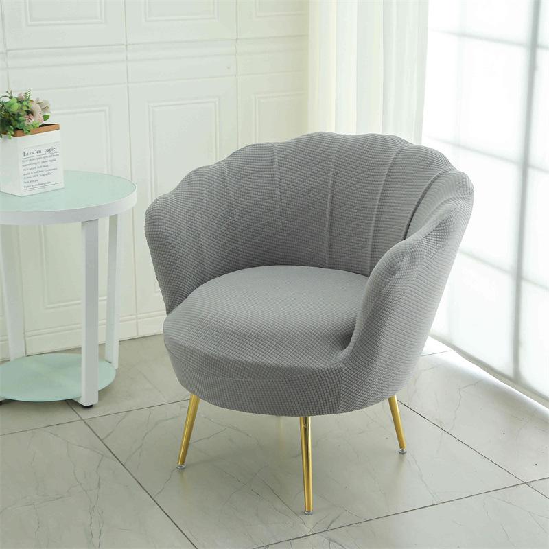 Schminkstuhl Sofa Blütenblatt Stuhlbezug Elastisch Polarfleece Hoher Sessel Hocker Staubschutzhüllen für Schlafzimmer Heim Lesezimmer Dekoration