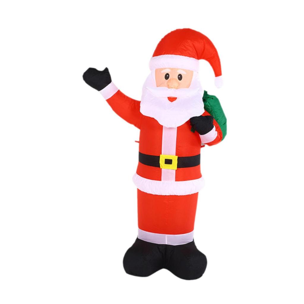 Outdoor Lighted Inflatable Santa Claus Christmas Decoration Yard Garden Ornament for Holiday Display