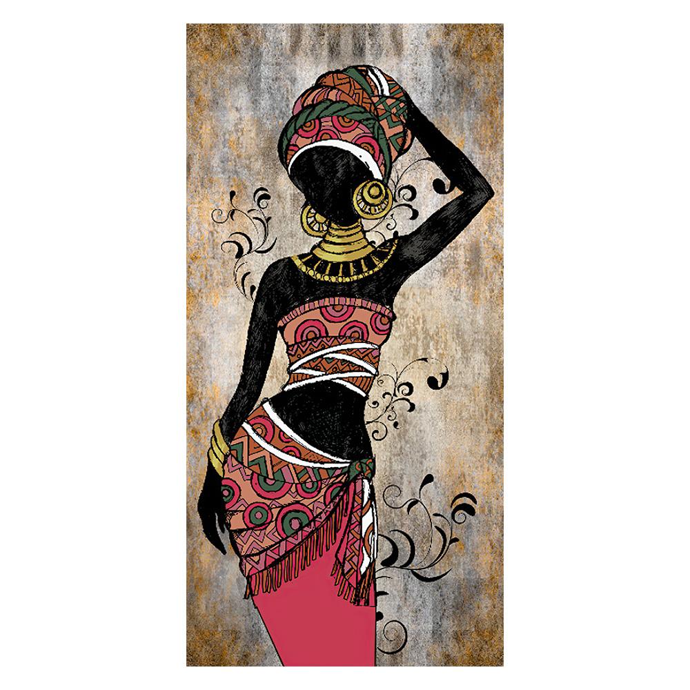 Afrikanische Schwarze Frau Leinwandmalerei Vintage Wandkunst Figuren Drucke Für Wohnzimmer Zuhause Raum Wand Dekorative Bilder