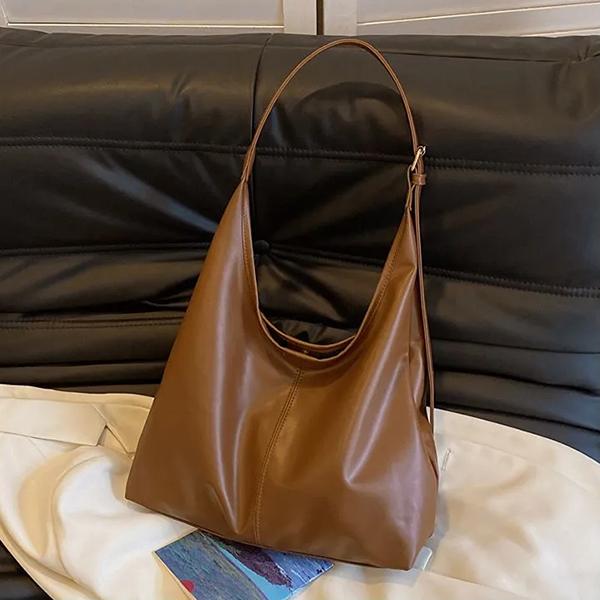 WTEMPO Four Seasons Umhängetasche mit großem Fassungsvermögen für den Arbeitsweg, einfarbige, einfache, lässige Tragetasche für Damen, Schultertasche, Unterarmtasche