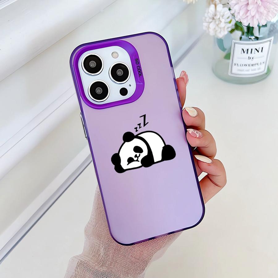 

Мягкий чехол для телефона iPhone 14 15 16 Plus 11 12 13 Pro Max 16e Милый мультяшный панда iPhone 12