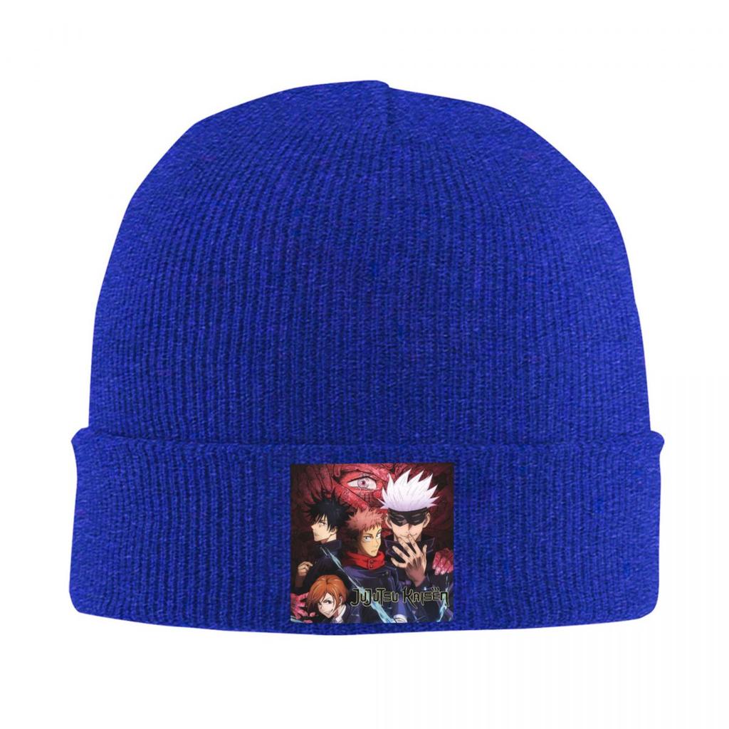 Megumi Besto Friendo Jujutsu Kaisen Sukuna Anime Warm Knitted Cap Hip Hop Bonnet Hat Autumn Winter Outdoor Beanies Hats Adult