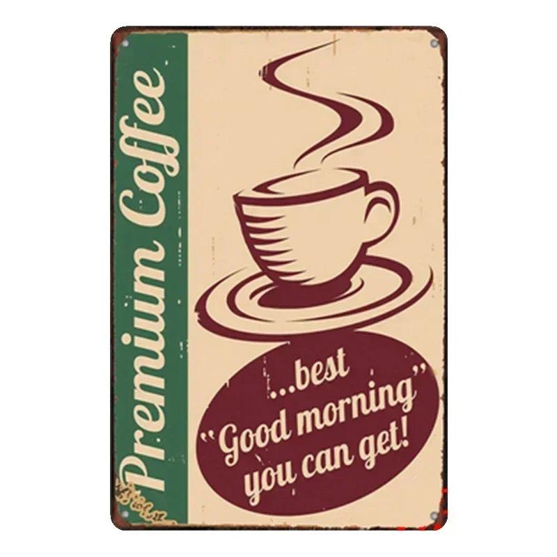Metal Painting Signs Cake Dessert Hamburger Plaque Bar Pub Bakery Cafe Creative Gifts Iron Signs Wall Decor Wall Plate Pendant