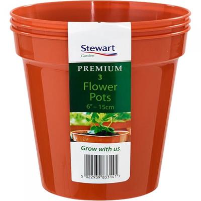 Stewart Premium-Blumentöpfe (Packung mit 3)