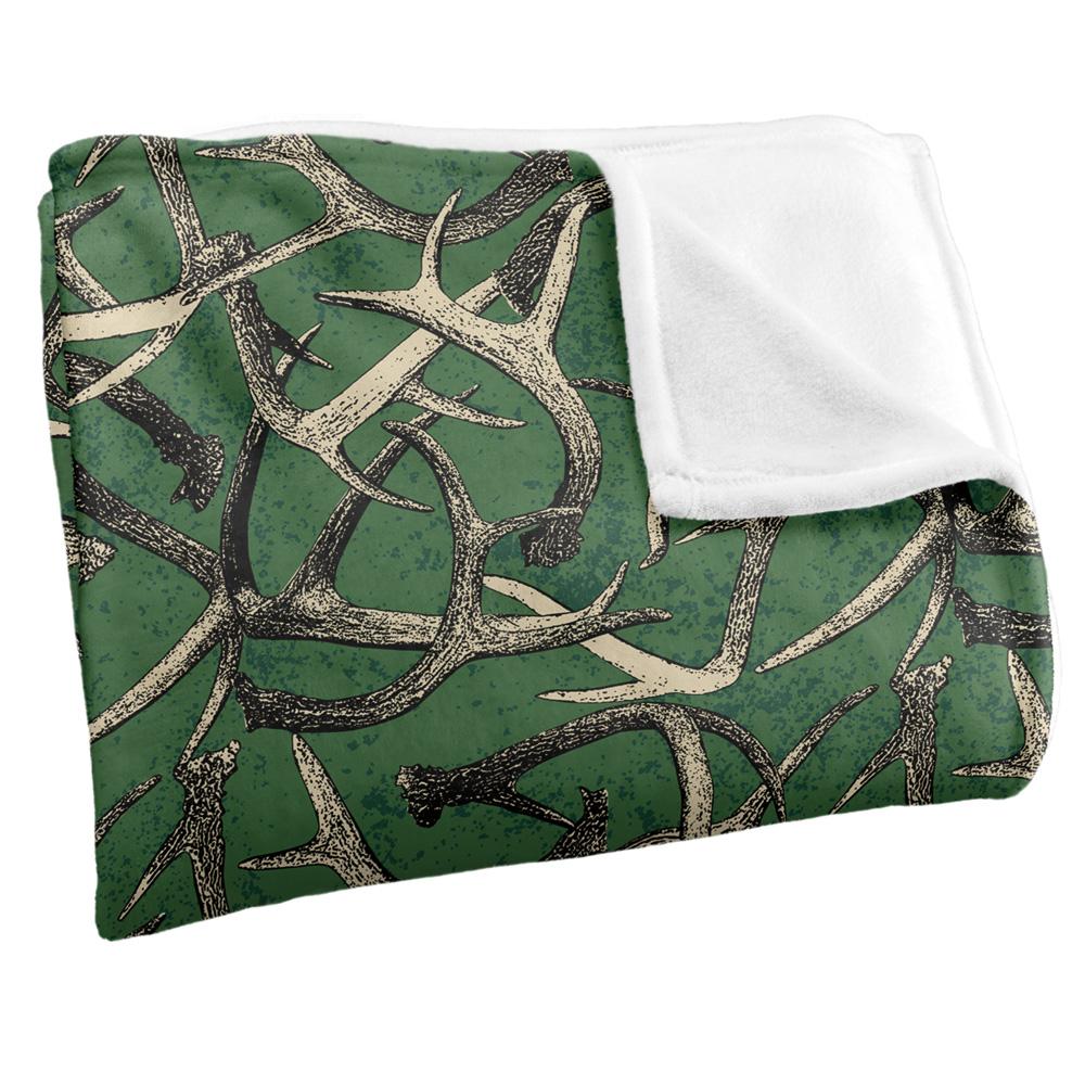 JQ Licensing Silky Deer Antler Hunting Supersoft Blanket