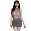 Love City Sex Underwear Sexy Seduction Secretary Hip Wrap Skirt Pure Flirting Uniform Perspective Suit Female