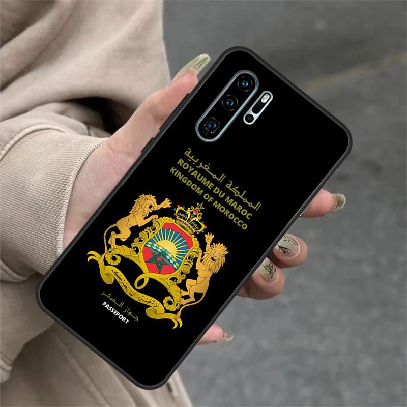 Marokko Flagge Wappen Hülle Für Huawei Nova 9 SE 10 5T 11i 8i 7i 3i Y61 Y91 Y60 Y70 Y90 P20 P40 Lite P30 Pro Abdeckung