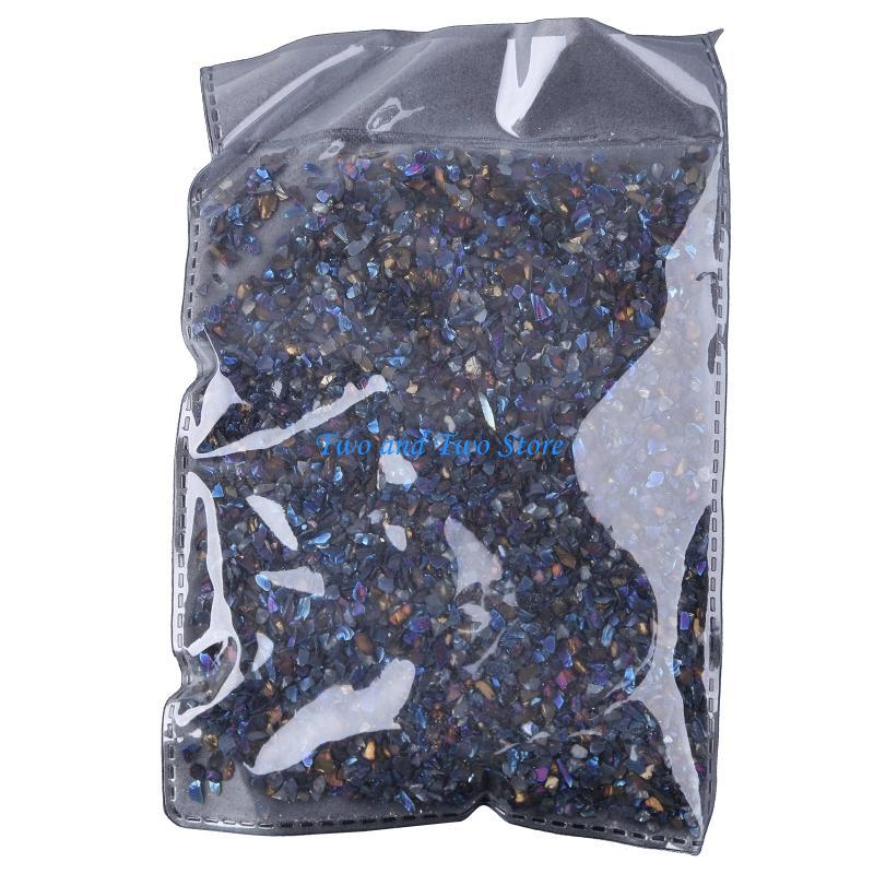 HX6F 50g Decorative Crystals Broken Stones Bulk UV Resin Fillers DIY Mold Art Crafts