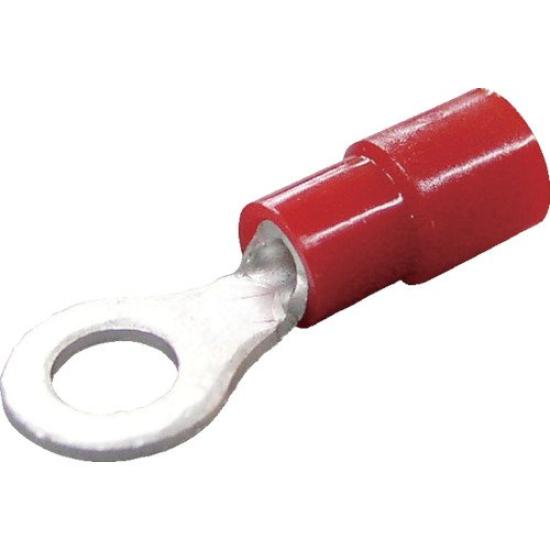 

Nichifu Terminal Industries Екологічно чисті ізольовані круглі клеми, упаковка 100 шт., TMEX1.25-4M-RED