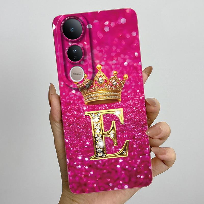 For Vivo V50 Lite 5G Case Luxury Letters Couple Silicone Soft Phone Cases For Vivo V50 V50Lite 5G Camera Protection Back Cover