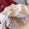 Kids Double Layer Thick Knit Sweater Warm Soft Winter Top for Boys and Girls
