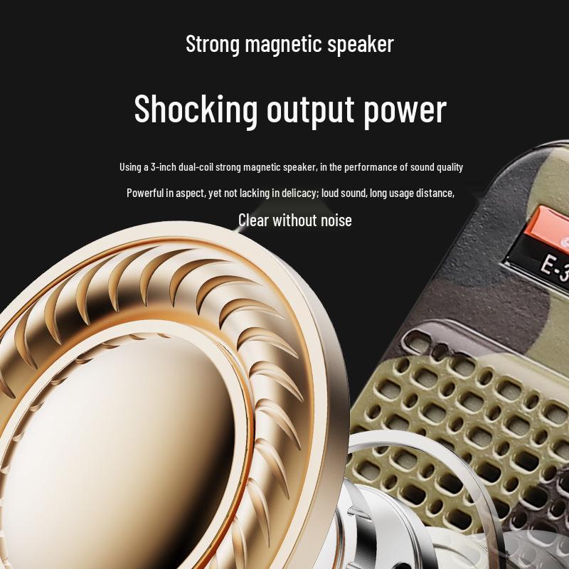 Camouflage Wireless Megaphone for Outdoor and Teaching with Remote Playback