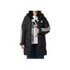 Adidas Serie Stile di Vita Sportivo Giacca da Donna con Cappuccio Calda con Cerniera Maniche Lunghe Piumino Giacca Nera JG3855