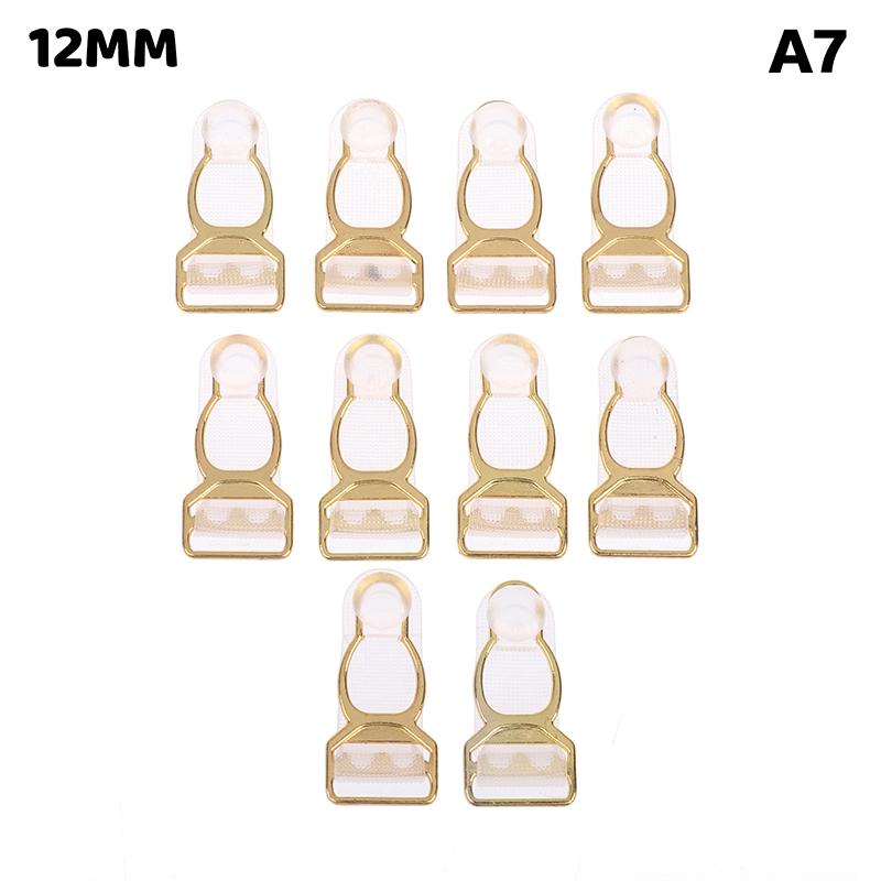 10Pcs 10/12/15/18Mm Metal Adjust Buckle For Corset Leg Garter Belt Clip Hook Suspender Ends Buckles Hosiery Stocking Grips