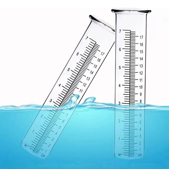 8,3 ιντσών πλαστικός μετρητής βροχής αντικατάστασης σωλήνας ανθεκτικός στο πάγωμα Διαφανείς εξωτερικοί μετρητές βροχής Καθαρής κλίμακας σωλήνας βροχής