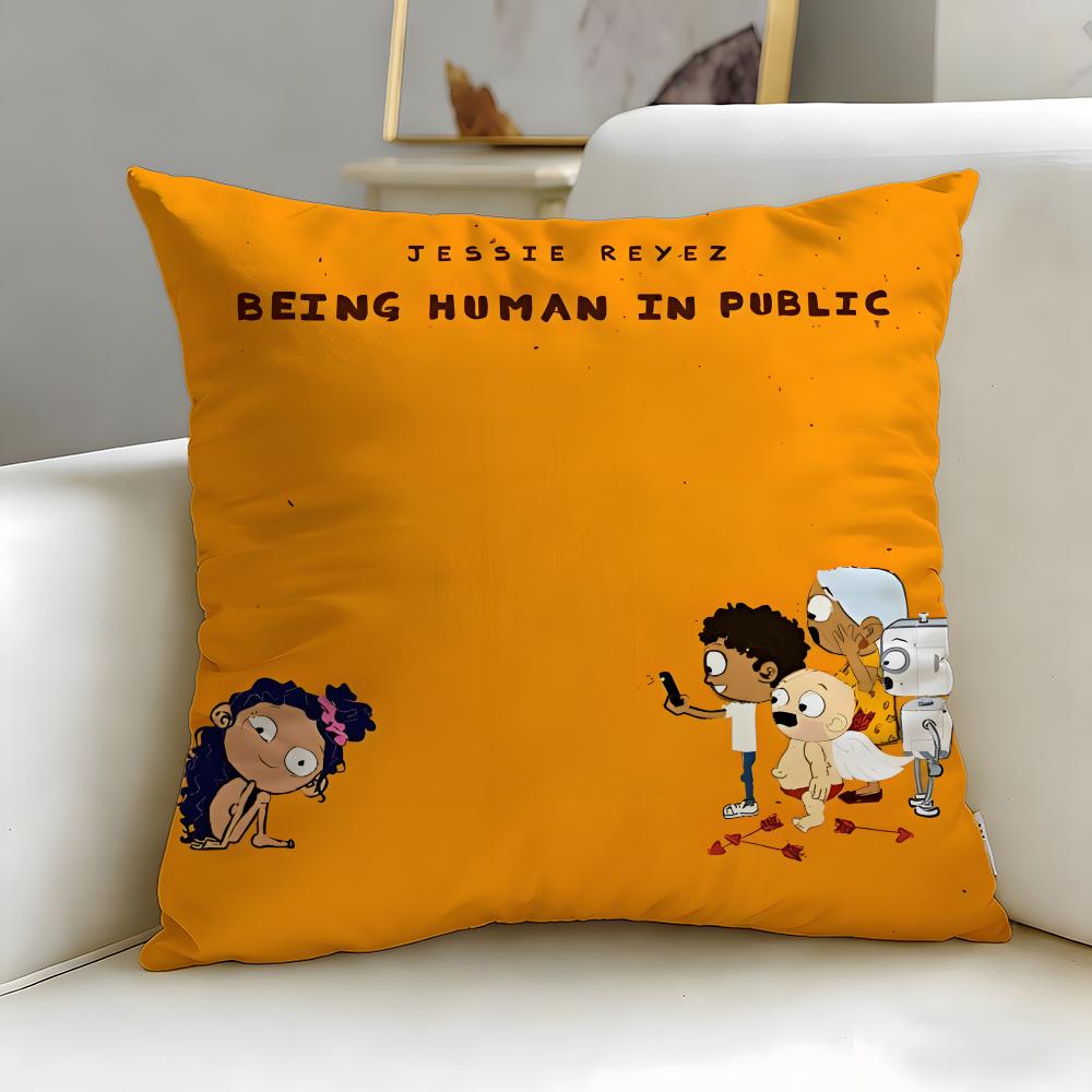 popular singer Jessie Reyez Cushion Cover Soft  EasyWash Pillow Case  Versatile for Couch Bed Travel and Office