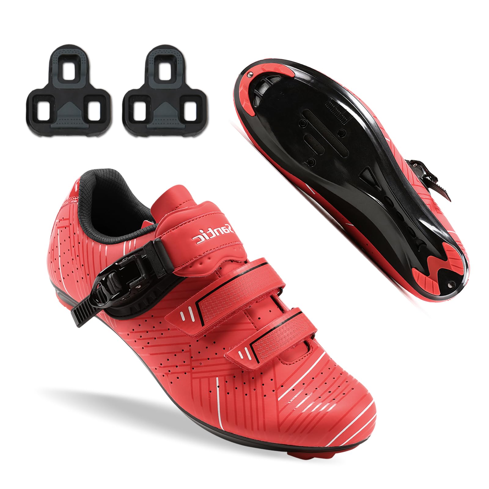 

Santic Unisex Road Bike Shoes with Cleats, Size 39