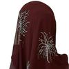 Damen Strass Ethnische Kopfbedeckung Schal - Malaysischer Stil