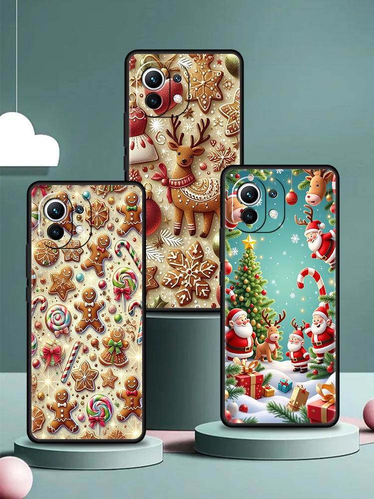 New Year Christmas Phone Case Cover for Xiaomi Mi 17 15 14 13 12 11 Ultra 15T 14T 13T 12T 11T Pro Lite 5G Soft TPU Shell Fundas