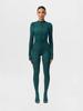 Schlangenmuster Langarm Figurschmeichelnder Body für Damen