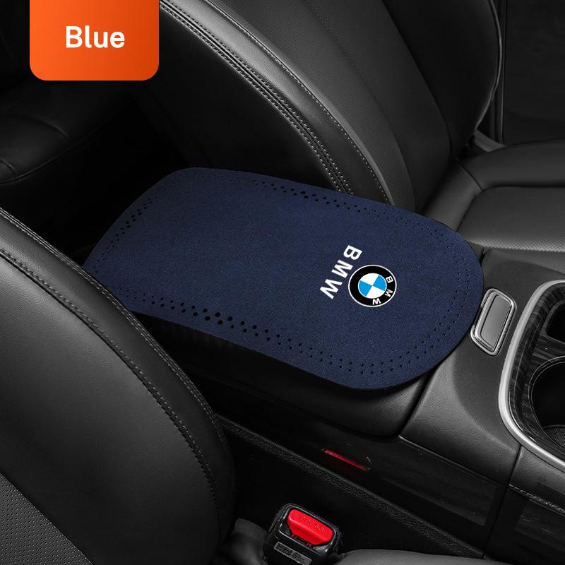 LXXM7 Car Armrest Box Mats For BMW 1 3 5 7 Series X1 X3 X4 X5 F10 F15 F16 F20 F30 F18 F25 M3 M4 E34 E82 Center Console Cover Protector
