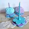 3D Printed Flower Yarn Holder for Crocheting Knitting Tangle-Free Yarn Ball Dispenser Stand Smooth Yarn