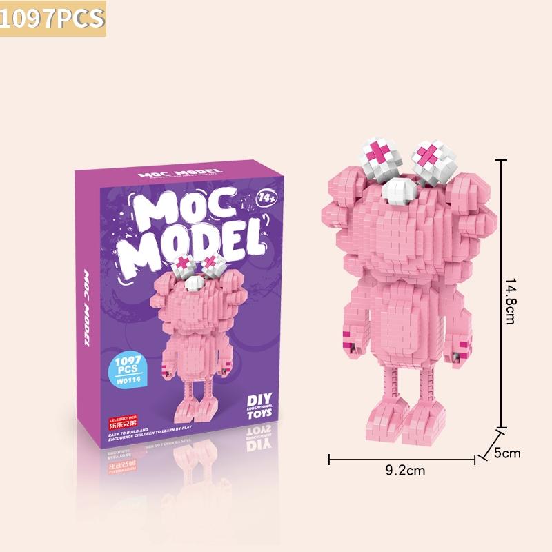 [Spot] micro diamond building blocks small particles assembled adult three-dimensional high difficulty cartoon model birthday gift toy set