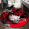 1pc Tokyo Ghoul Kaneki Ken Round Carpet  Anime Cartoon Design, Office Chair Mat, NonSlip Rug for Home Decor, Living Room