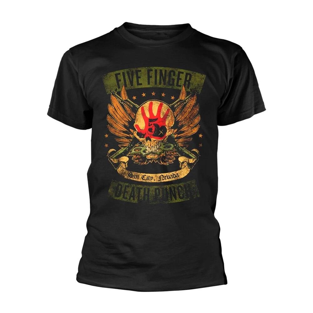 Five Finger Death Punch FFDPTS19MB T-Shirt, Black, Small 4XL
